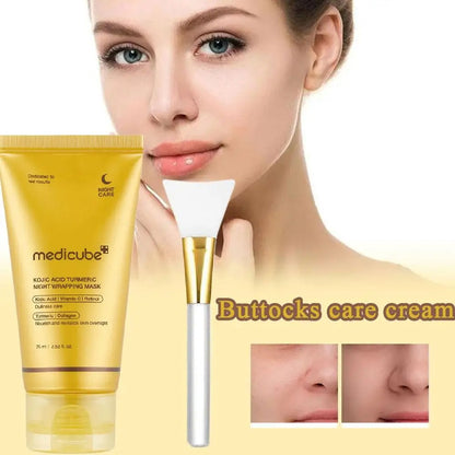 Turmeric Deep Collagen Mask  Anti Wrinkle Lifting Korean Skin Care